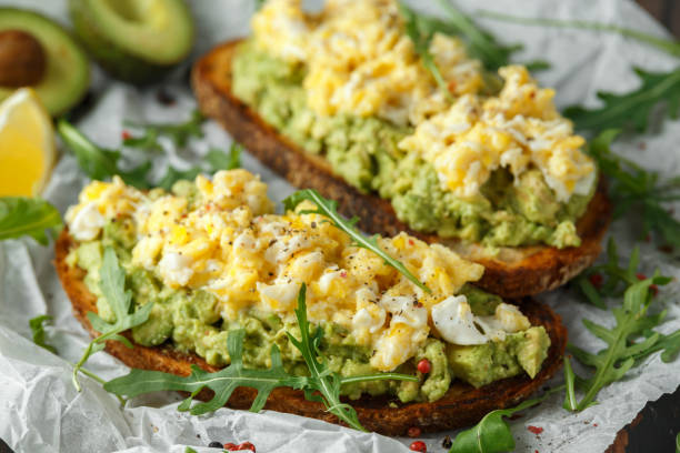 grated egg avocado toast