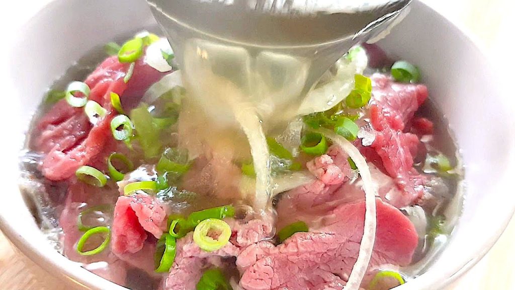 Easy Beef Pho with Vietnamese Bone Broth Marrow Soup