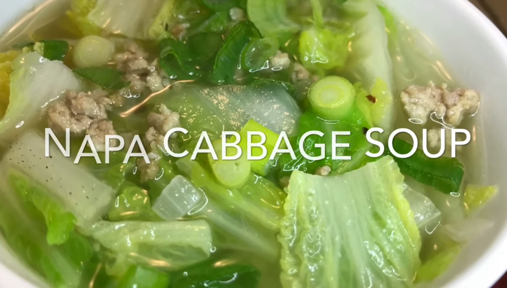 Vietnamese Pork And Napa Cabbage Soup